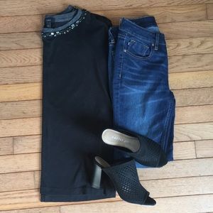 J. Crew Tops - π3/$25 or 5/$30 J Crew Jeweled neckline Top J. Crew Tops - π3/$25 or 5/$30 J Crew Jeweled neckline Top